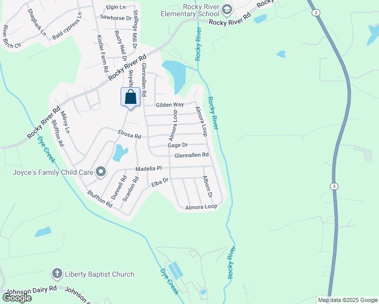 map of restaurants, bars, coffee shops, grocery stores, and more near 160 Gage Drive in Mooresville