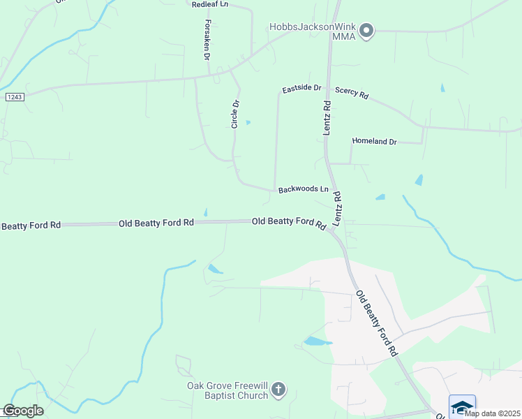 map of restaurants, bars, coffee shops, grocery stores, and more near 330 Backwoods Lane in China Grove