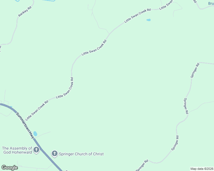 map of restaurants, bars, coffee shops, grocery stores, and more near 2524 Summertown Highway in Hohenwald