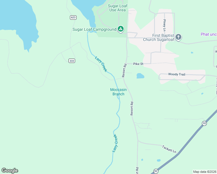 map of restaurants, bars, coffee shops, grocery stores, and more near 970 Resort Road in Higden