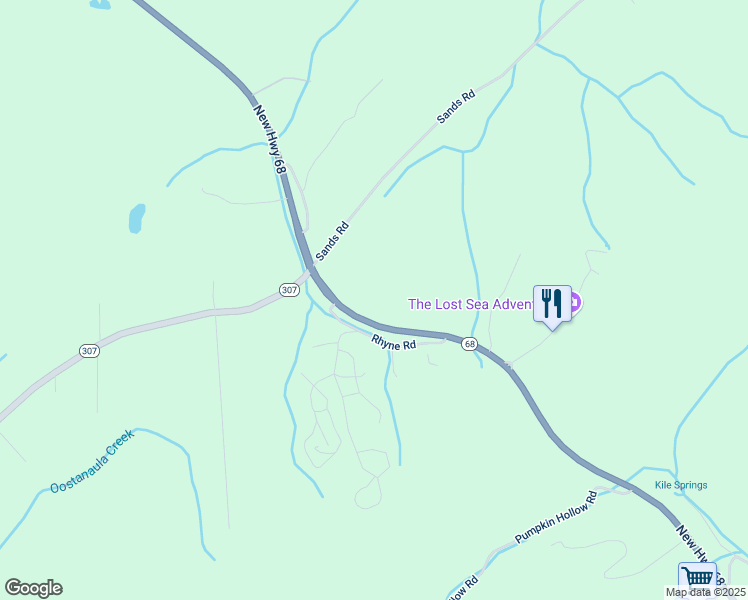 map of restaurants, bars, coffee shops, grocery stores, and more near 2696 New Highway 68 in Sweetwater