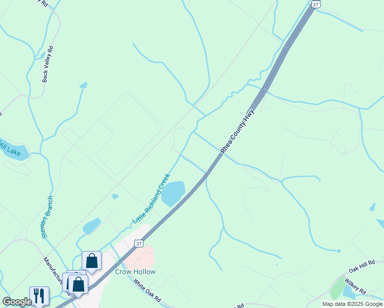 map of restaurants, bars, coffee shops, grocery stores, and more near 200 Hurst Lane in Dayton