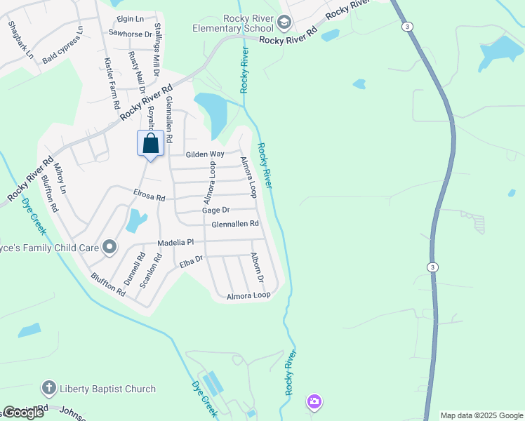 map of restaurants, bars, coffee shops, grocery stores, and more near 358 Almora Loop in Mooresville