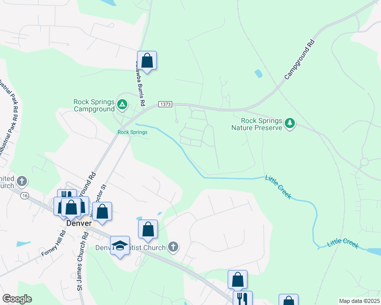 map of restaurants, bars, coffee shops, grocery stores, and more near in Stanley
