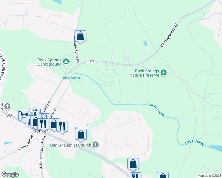 map of restaurants, bars, coffee shops, grocery stores, and more near 4045 Denver Shores Lane in Denver