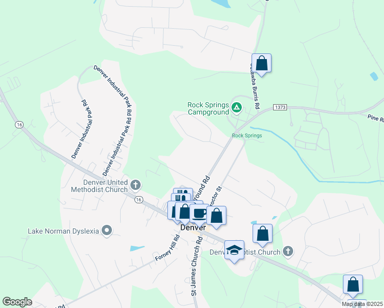 map of restaurants, bars, coffee shops, grocery stores, and more near 6703 Campground Road in Denver