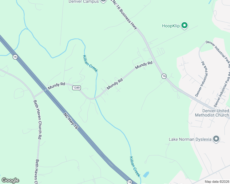 map of restaurants, bars, coffee shops, grocery stores, and more near 5858 Mundy Road in Denver