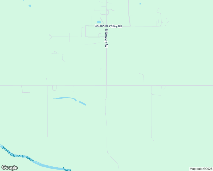 map of restaurants, bars, coffee shops, grocery stores, and more near North Gregory Road in El Reno