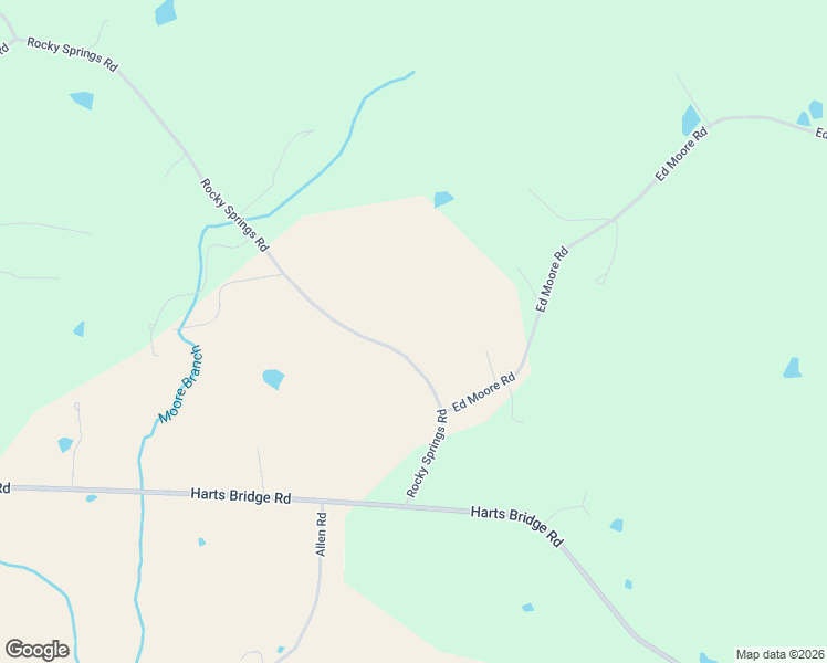 map of restaurants, bars, coffee shops, grocery stores, and more near 851 Rocky Springs Road in Beech Bluff