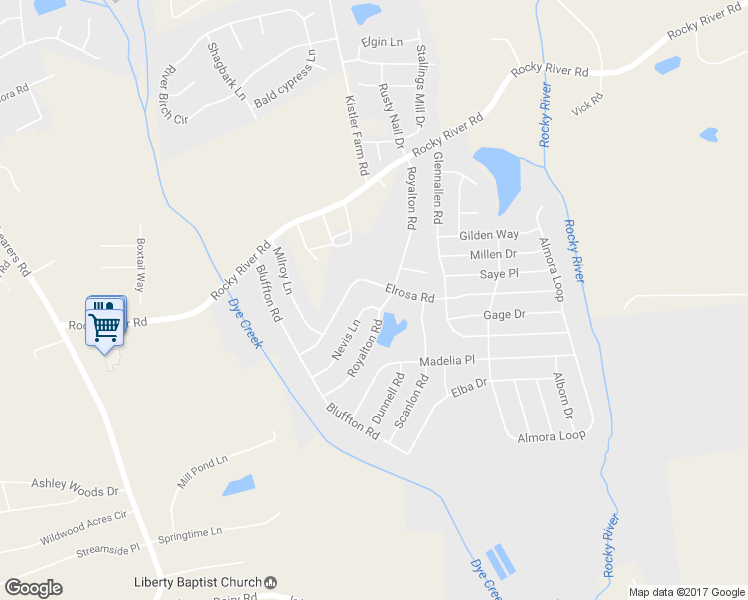 map of restaurants, bars, coffee shops, grocery stores, and more near 149 Nevis Lane in Mooresville