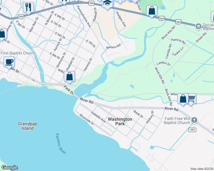 map of restaurants, bars, coffee shops, grocery stores, and more near 27-177 Honey Pod Farm Road in Washington