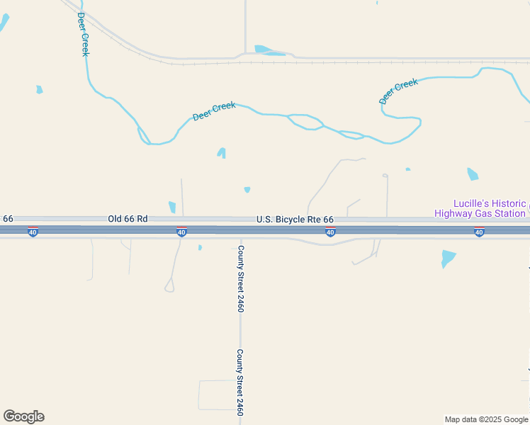 map of restaurants, bars, coffee shops, grocery stores, and more near 1 U.S. Route 66 in Hydro