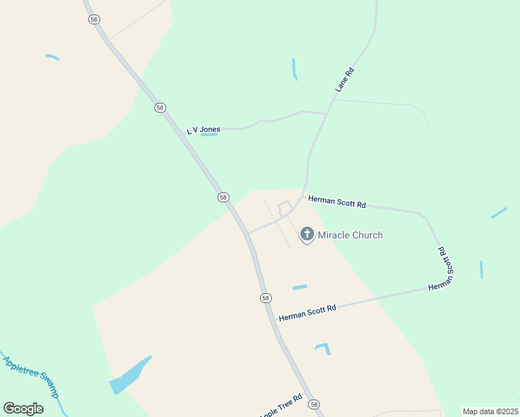 map of restaurants, bars, coffee shops, grocery stores, and more near 67 R Dons Road in Stantonsburg