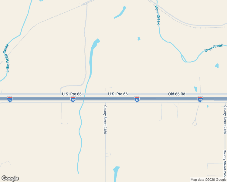 map of restaurants, bars, coffee shops, grocery stores, and more near 1002 Old 66 Road in Hydro