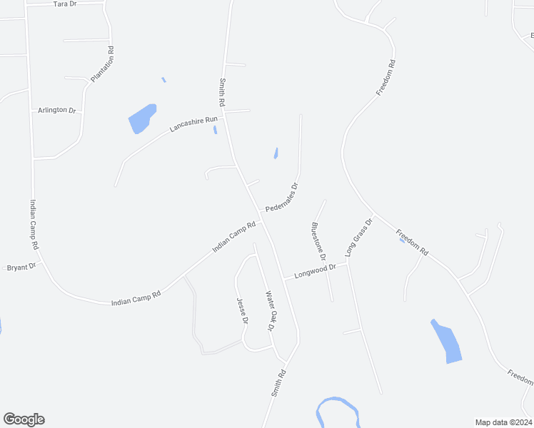 map of restaurants, bars, coffee shops, grocery stores, and more near 26 Pedernales Drive in Smithfield