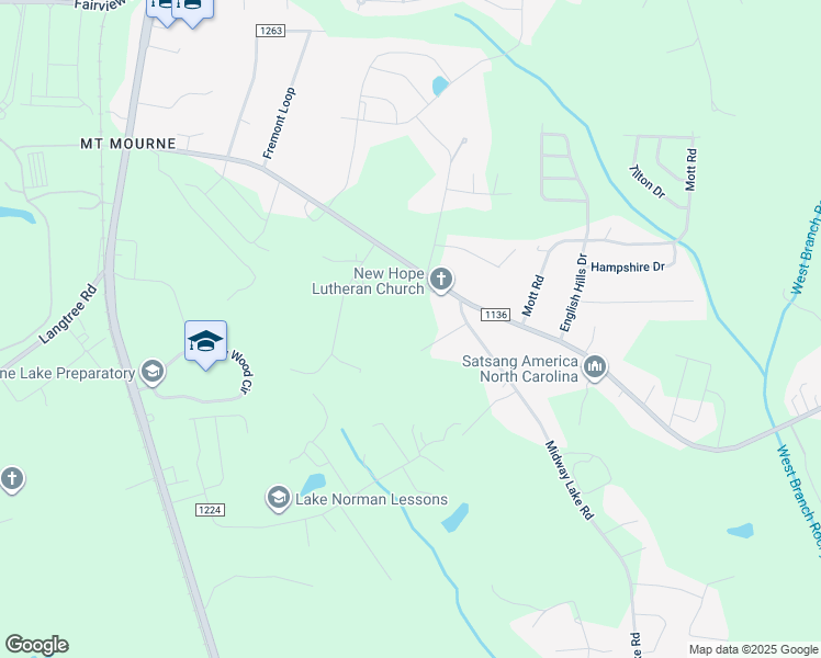 map of restaurants, bars, coffee shops, grocery stores, and more near 126 Tradition Lane in Mooresville