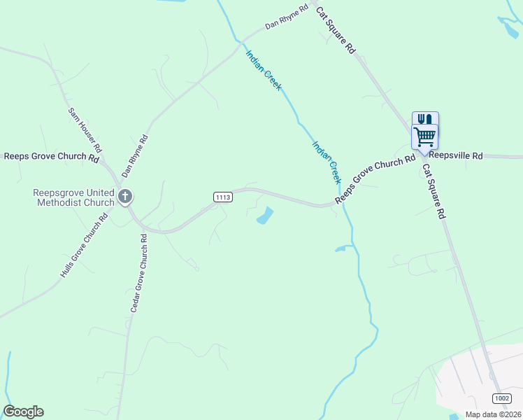 map of restaurants, bars, coffee shops, grocery stores, and more near 6962-7314 State Road 1113 in Vale