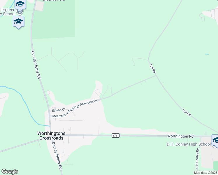 map of restaurants, bars, coffee shops, grocery stores, and more near 1535 McLawhorn Farm Road in Greenville