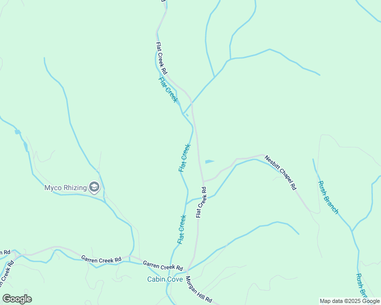 map of restaurants, bars, coffee shops, grocery stores, and more near 335 Flat Creek Road in Fairview