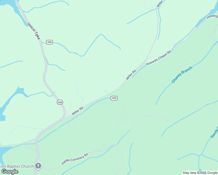 map of restaurants, bars, coffee shops, grocery stores, and more near 600 Miller Road in Vonore