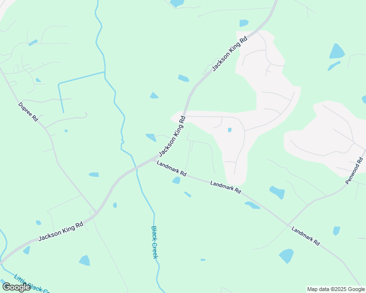 map of restaurants, bars, coffee shops, grocery stores, and more near 79 Meadow Wood Lane in Johnston County