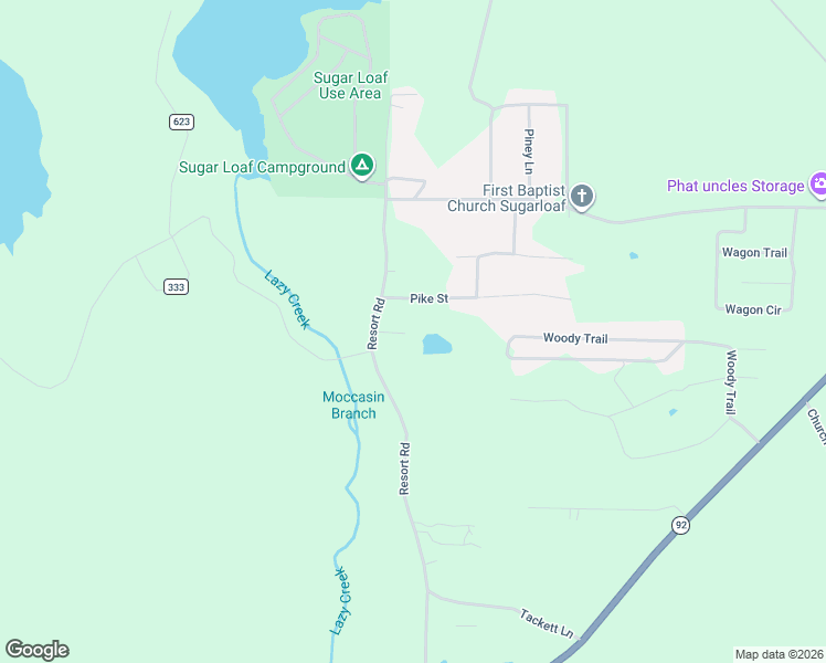 map of restaurants, bars, coffee shops, grocery stores, and more near 970 Resort Road in Higden