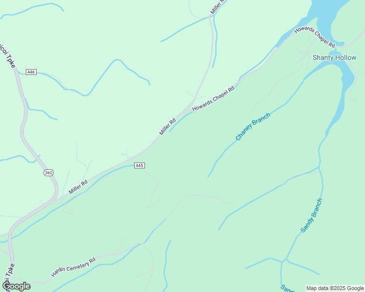 map of restaurants, bars, coffee shops, grocery stores, and more near 585 Miller Road in Vonore