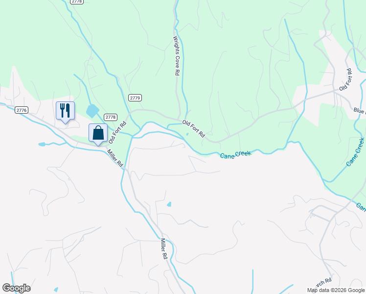 map of restaurants, bars, coffee shops, grocery stores, and more near 73 The Old Run Road in Fairview