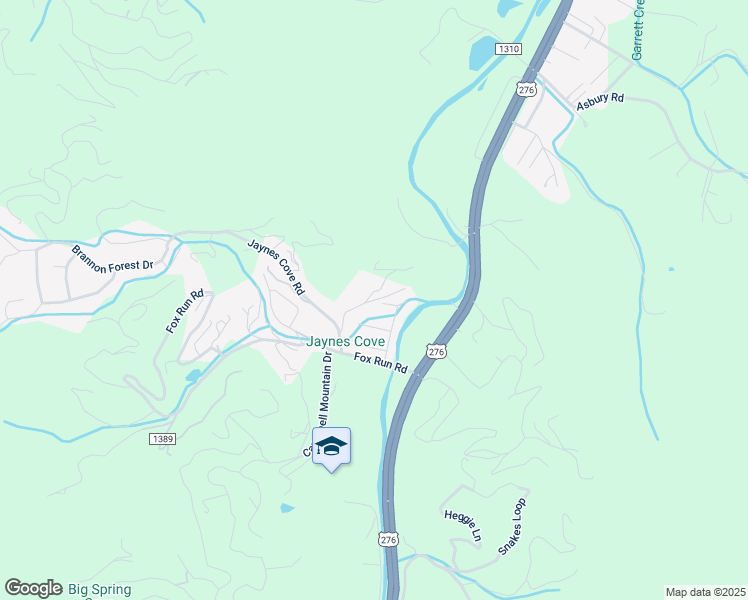 map of restaurants, bars, coffee shops, grocery stores, and more near 109 Dusty Road in Waynesville
