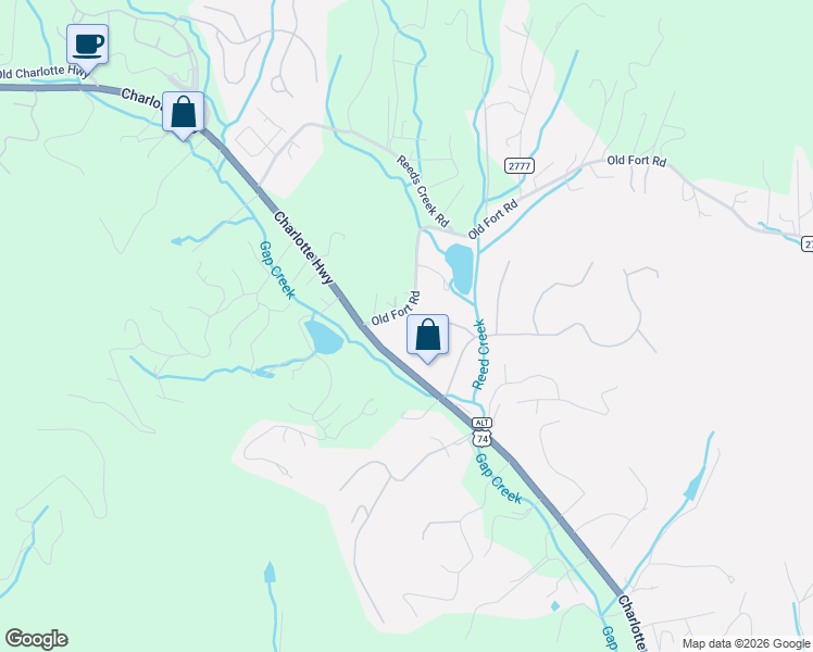 map of restaurants, bars, coffee shops, grocery stores, and more near 15 Old Fort Road in Fairview