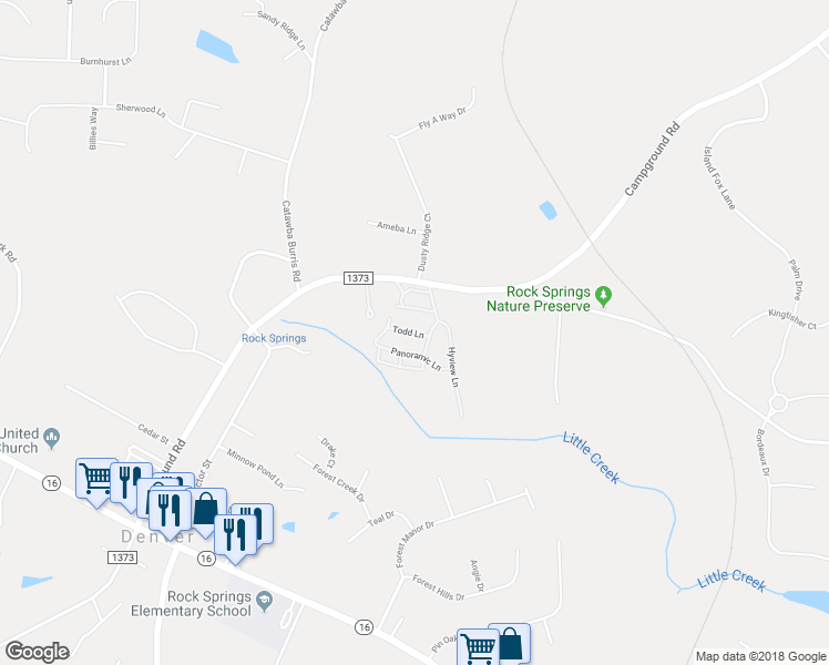 map of restaurants, bars, coffee shops, grocery stores, and more near 6519 Todd Lane in Denver