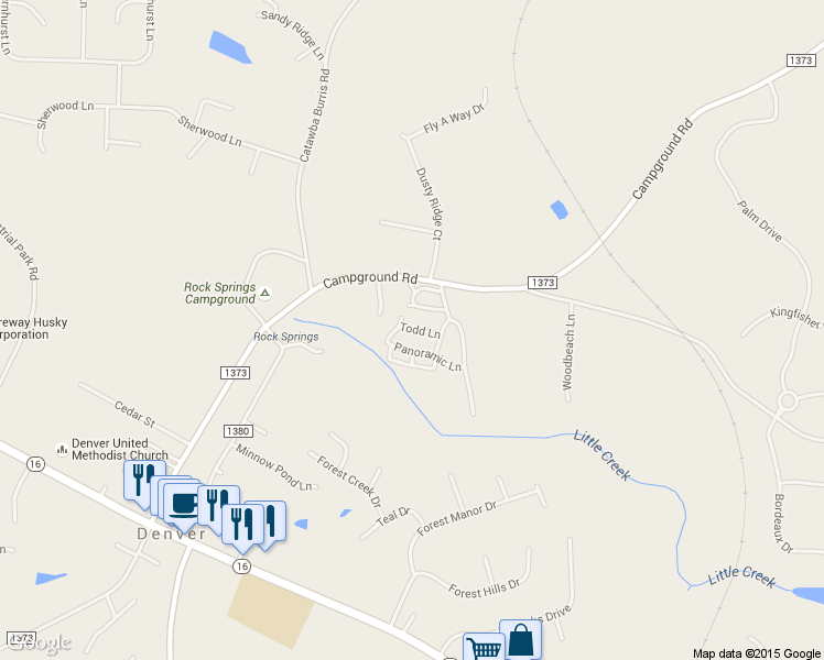 map of restaurants, bars, coffee shops, grocery stores, and more near 6502 Todd Lane in Denver