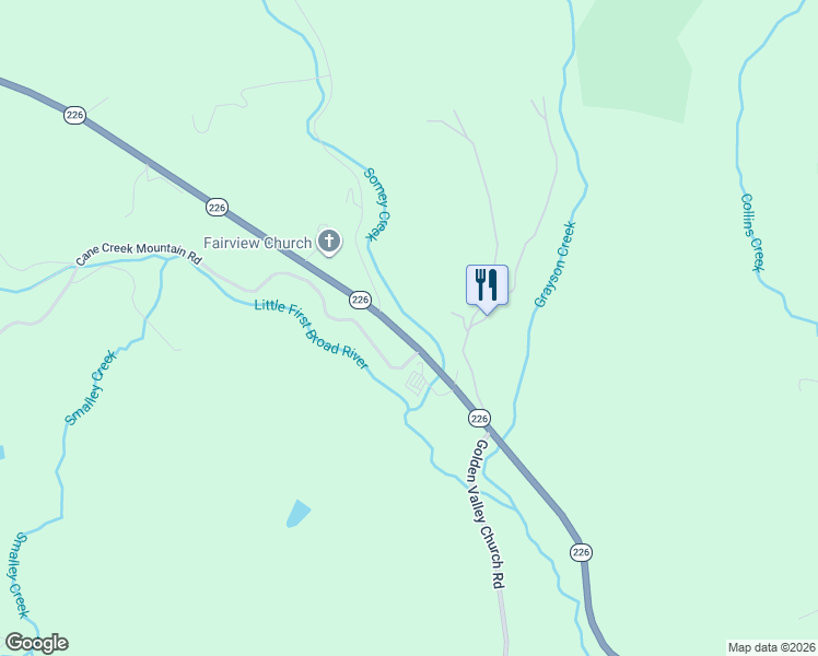 map of restaurants, bars, coffee shops, grocery stores, and more near 4190 North Carolina 226 in Bostic