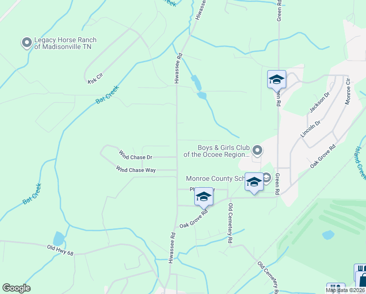 map of restaurants, bars, coffee shops, grocery stores, and more near 110 Budd Street in Madisonville