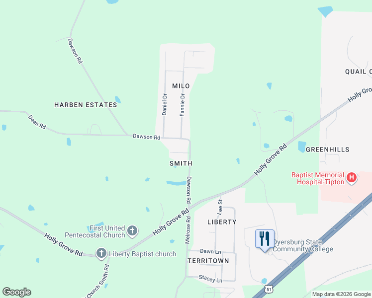 map of restaurants, bars, coffee shops, grocery stores, and more near 1779 Dawson Road in Brighton