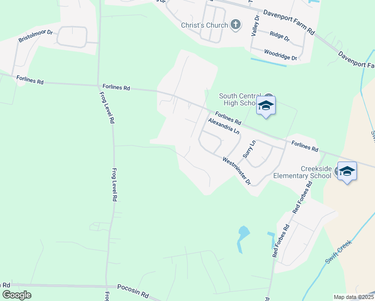 map of restaurants, bars, coffee shops, grocery stores, and more near 688 Gatewood Drive in Winterville
