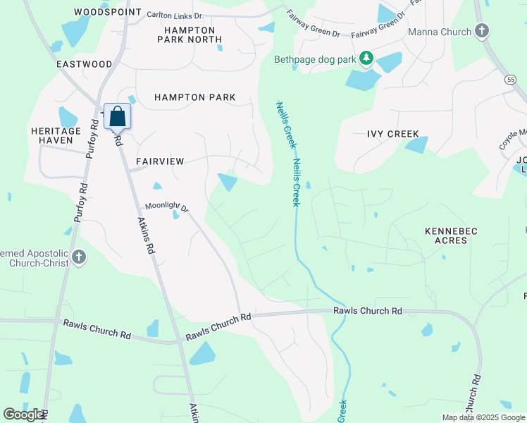 map of restaurants, bars, coffee shops, grocery stores, and more near 3701 Wyndfair Drive in Fuquay-Varina