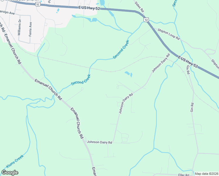map of restaurants, bars, coffee shops, grocery stores, and more near 164 Johnson Dairy Road in Rockwell