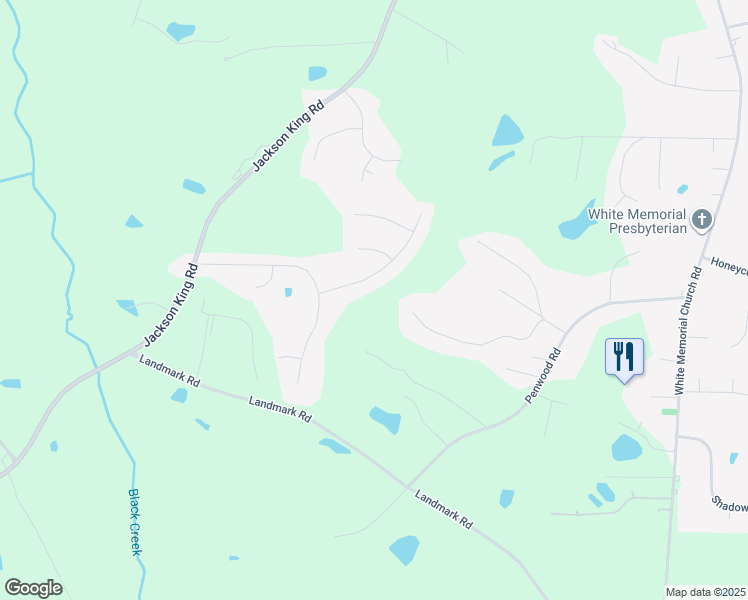 map of restaurants, bars, coffee shops, grocery stores, and more near 152 Windy Drive in Johnston County