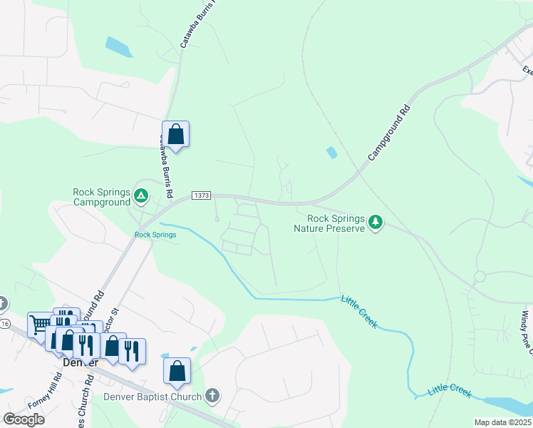 map of restaurants, bars, coffee shops, grocery stores, and more near 7046 Campground Road in Denver