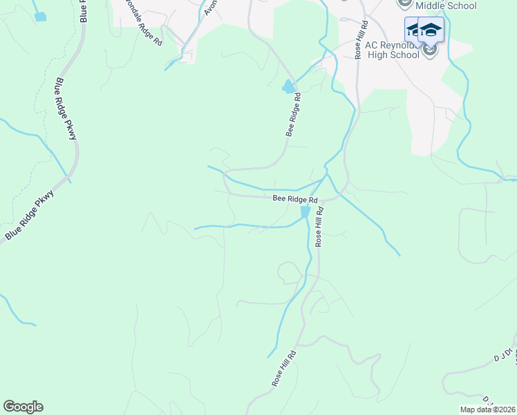 map of restaurants, bars, coffee shops, grocery stores, and more near 266 Bee Ridge Road in Asheville