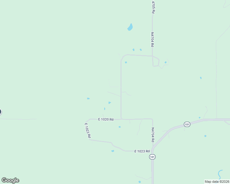 map of restaurants, bars, coffee shops, grocery stores, and more near 104558 South 4735 Road in Muldrow