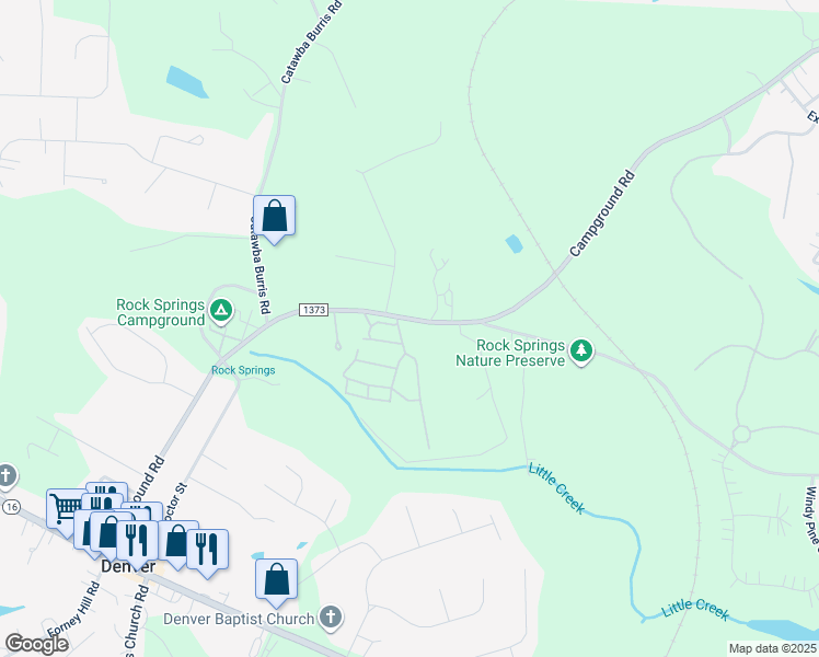 map of restaurants, bars, coffee shops, grocery stores, and more near 7046 Campground Road in Denver