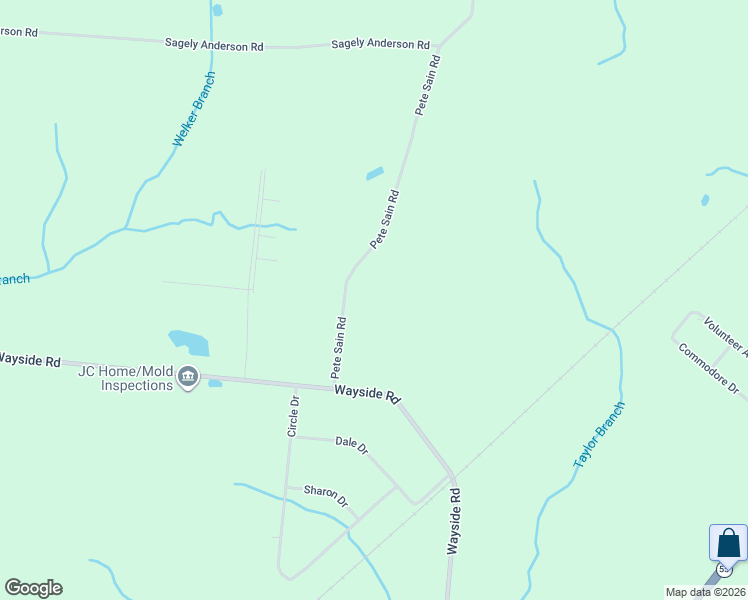 map of restaurants, bars, coffee shops, grocery stores, and more near 2635 Pete Sain Road in Manchester