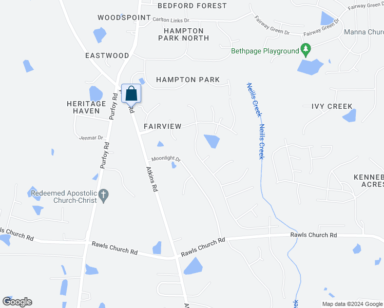 map of restaurants, bars, coffee shops, grocery stores, and more near 8528 Kenridge Lane in Fuquay-Varina