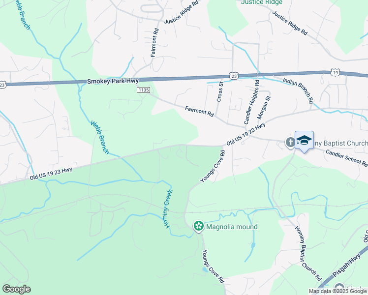 map of restaurants, bars, coffee shops, grocery stores, and more near 6 Evergreen Acres in Candler