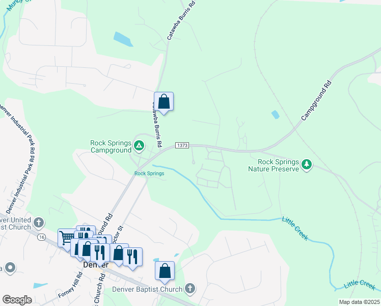 map of restaurants, bars, coffee shops, grocery stores, and more near 4197 Pebble Lane in Denver