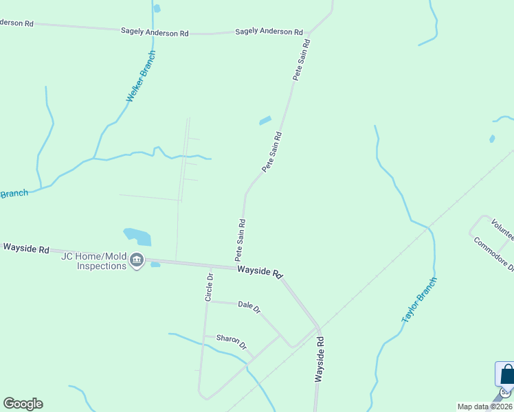 map of restaurants, bars, coffee shops, grocery stores, and more near 2635 Pete Sain Road in Manchester