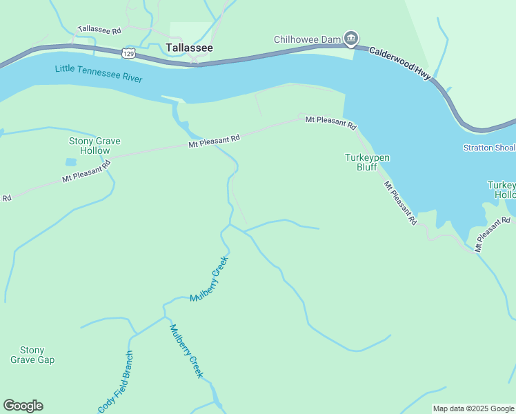 map of restaurants, bars, coffee shops, grocery stores, and more near 167 Mulberry Creek Road in Vonore