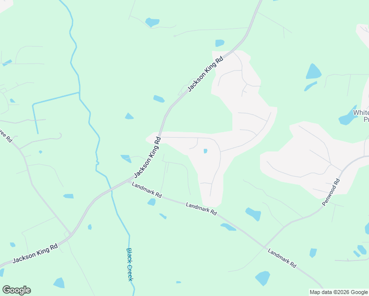 map of restaurants, bars, coffee shops, grocery stores, and more near 80 Meadow Wood Lane in Johnston County